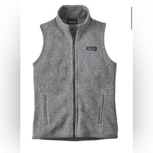 Patagonia ‘Better Sweater’ Women’s Fleece Vest, Size Small, Birch White (Grey)